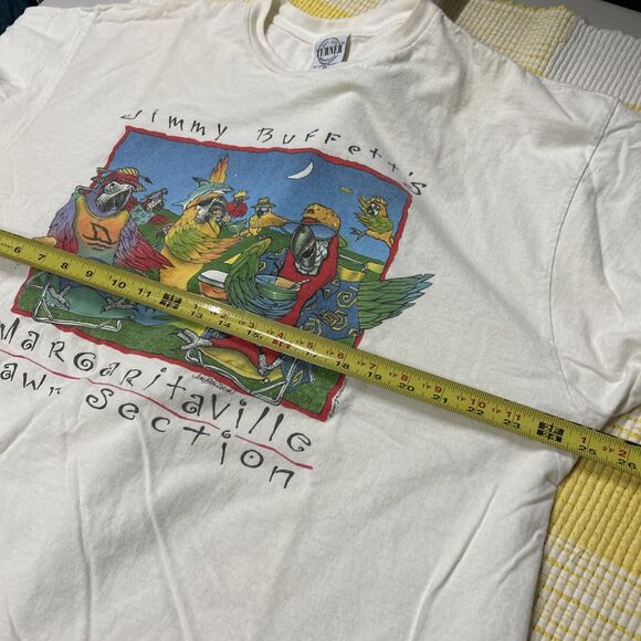 Vintage Jimmy Buffett Margaritaville 1998 Tour T Shirt White Size XXL - Picture 9 of 13